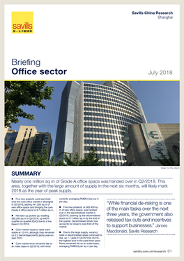 Briefing Office Sector July 2018