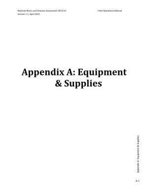 NRSA 2013/14 Field Operations Manual Appendices (Pdf)
