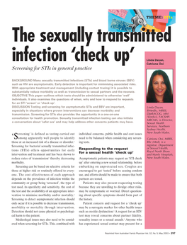 The Sexually Transmitted Infection 'Check