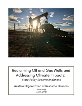 2021 Mar FINAL Reclaiming Wells Addressing Climate Impacts