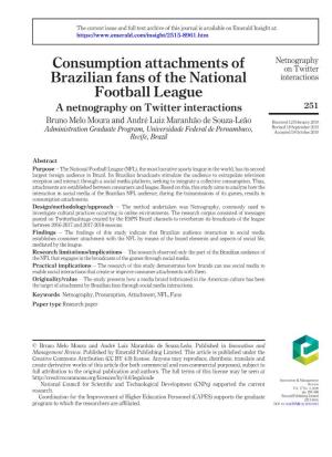 Consumption Attachments of Brazilian Fans of the National Football League