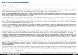 The Intelligent Design Movement: Dembski, William A