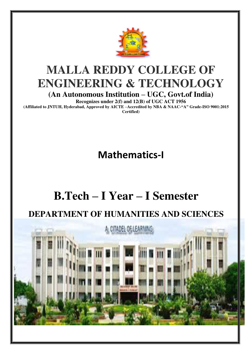 Malla Reddy College of Engineering
