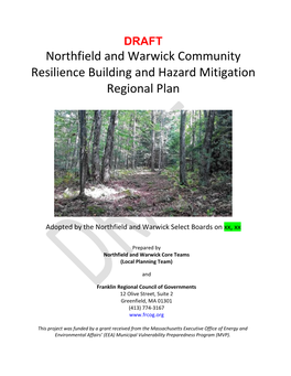 Northfield and Warwick Community Resilience Building and Hazard Mitigation Regional Plan