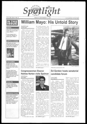 William Mayo: His Untold Story Danielle Wright the Younger Generation