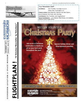 December Volunteer Newsletter 2012
