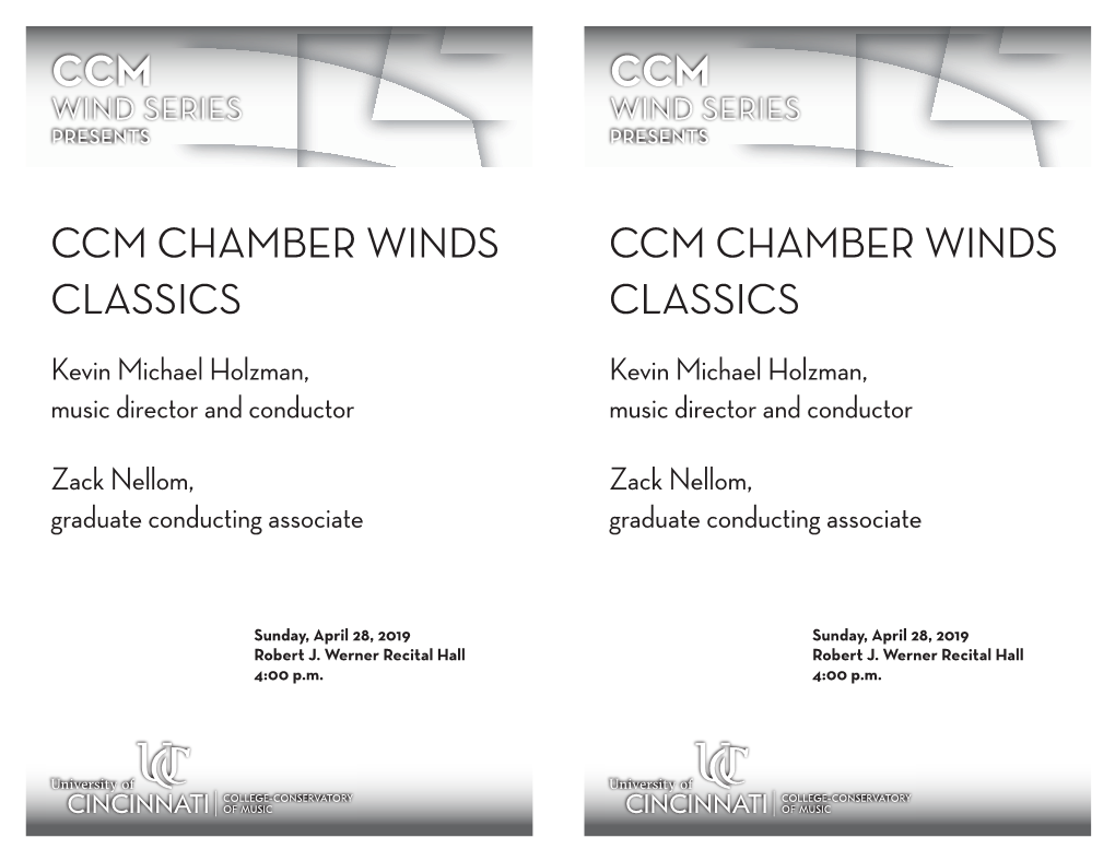 Ccm Ccm Wind Series Wind Series Presents Presents