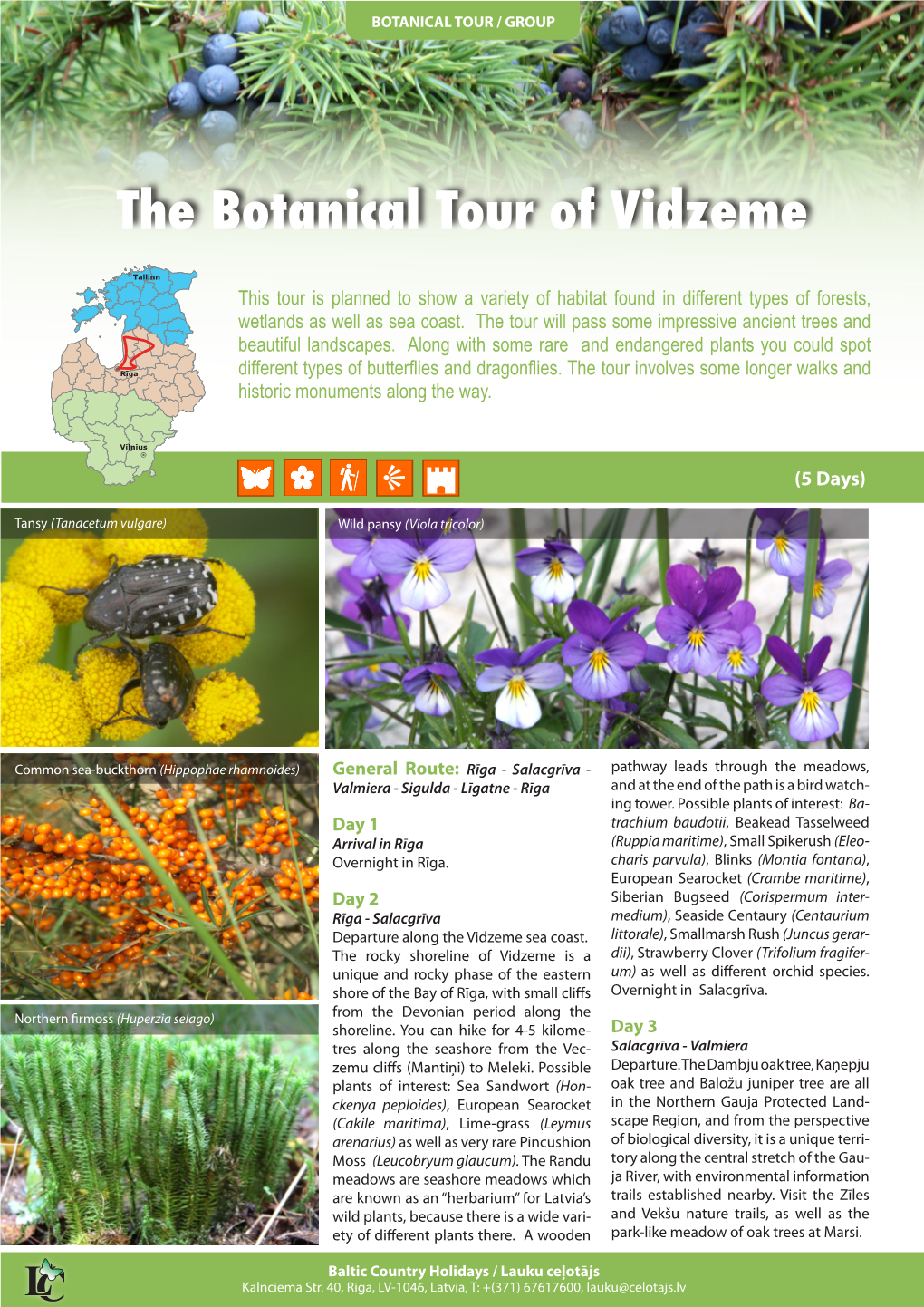 The Botanical Tour of Vidzeme