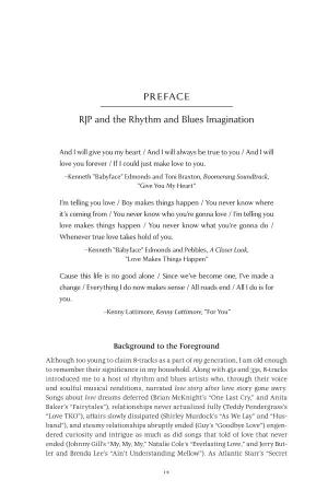 Preface: RJP and the Rhythm and Blues Imagination