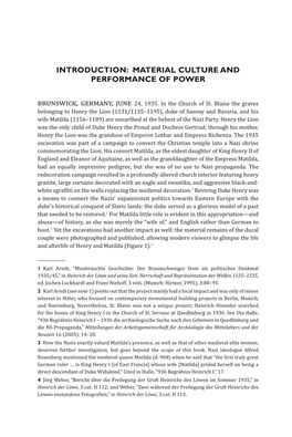 Material Culture and Performance of Power