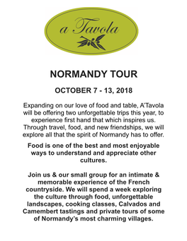 Normandy Itinerary 2018.Pages