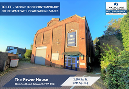 The Power House 2,640 Sq