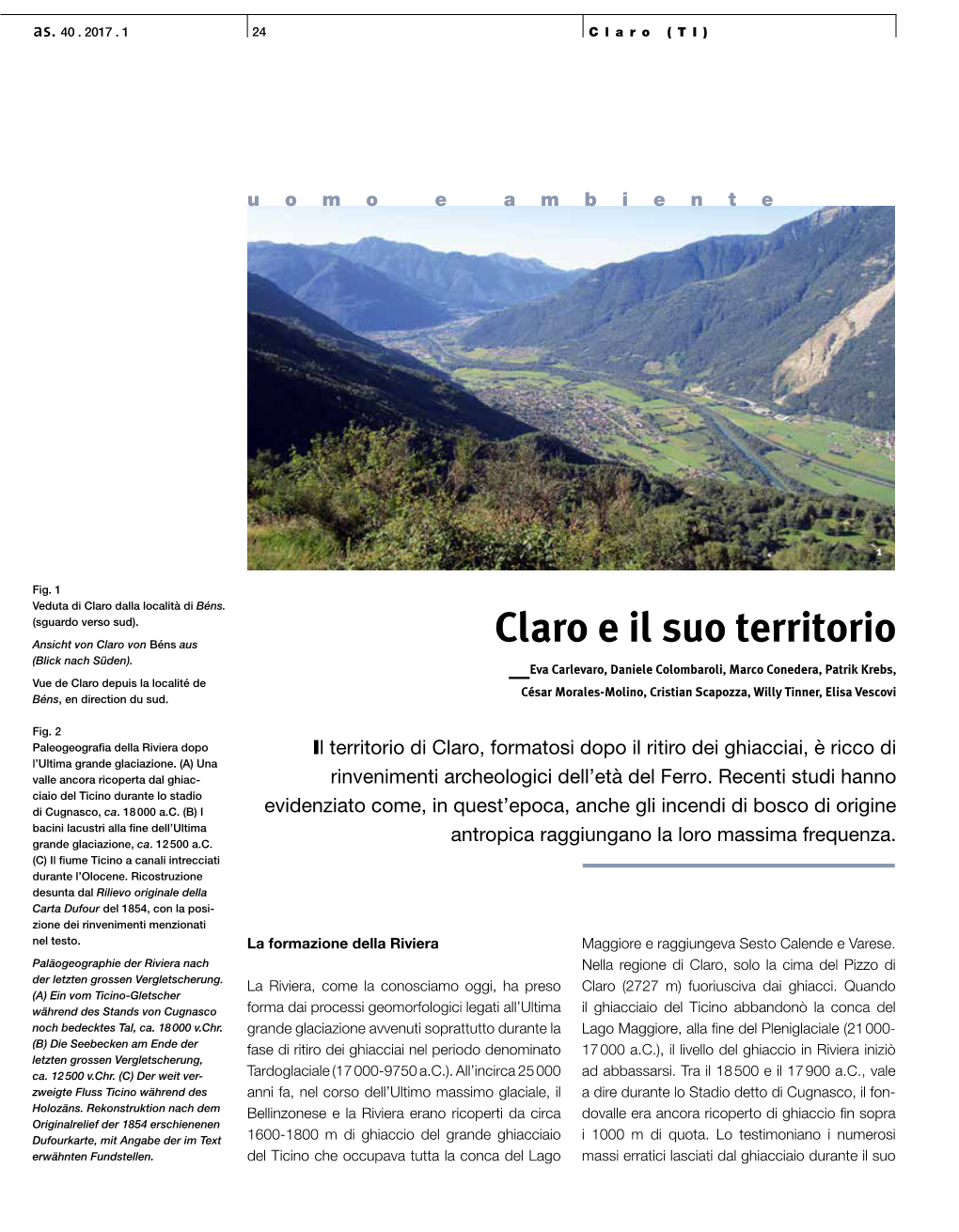 Claro E Il Suo Territorio (Blick Nach Süden)