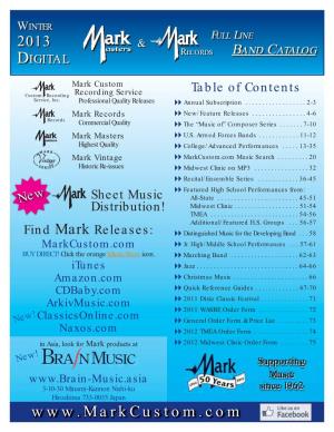 Digital Band Catalog V2 2012