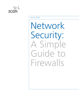 Network Security: a Simple Guide to Firewalls