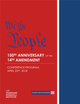 150Th Anniversary of the 14Th Amendment