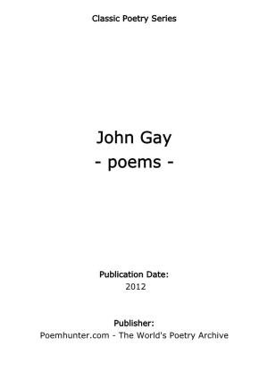 John Gay - Poems