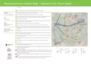 Monmouthshire Health Walk - Mathern & St