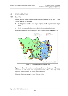 4-11 4.2 SPATIAL FEATURES 4.2.1 Land Use Present Land Use Almost