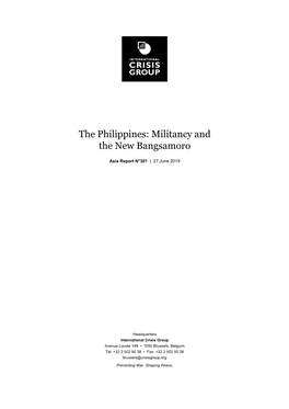 The Philippines: Militancy and the New Bangsamoro