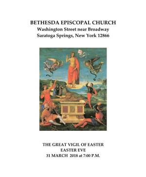 WELCOME to BETHESDA EPISCOPAL CHURCH