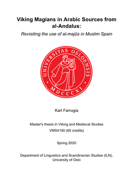 Viking Magians in Arabic Sources from Al-Andalus: Revisiting the Use of Al-Majūs in Muslim Spain