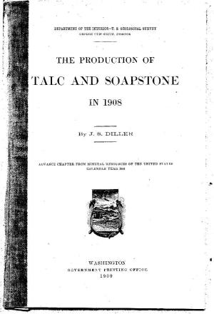 The Production of Talc and Soapstone in 1908... PDF by Library of Congress