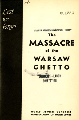 The Massacre of the Warsaw Ghetto