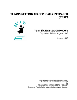 Texans Getting Academically Prepared (Tgap)