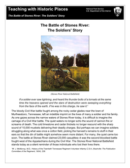 The Battle of Stones River: the Soldiers' Story