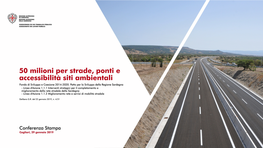 Patto Per La Sardegna Infrastrutture E Viabilità