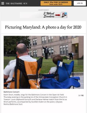 Picturing Maryland: a Photo a Day for 2020