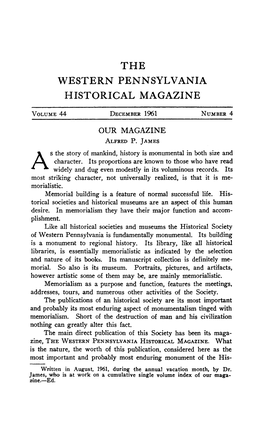 Western Pennsylvania Historical Magazine