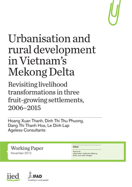 Urbanisation and Rural Development in Vietnam's Mekong Delta