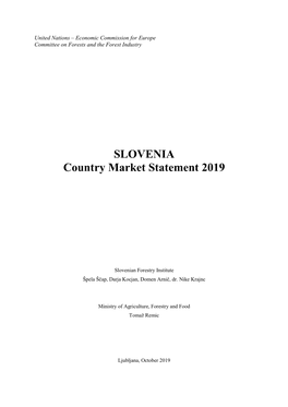 SLOVENIA Country Market Statement 2019