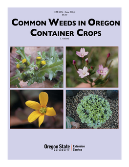Common Weeds in Oregon Container Crops J