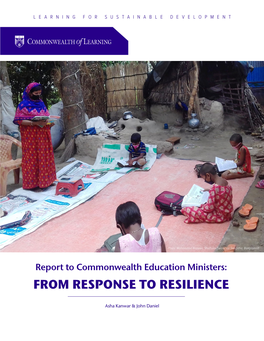 Report to Commonwealth Education Ministers: from RESPONSE to RESILIENCE