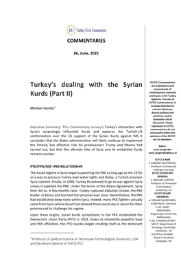 Turkey's Dealing with the Syrian Kurds (Part
