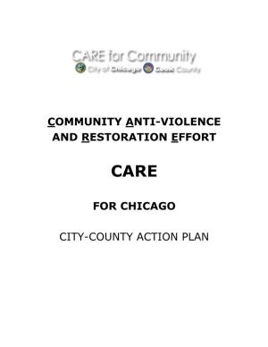 Community Anti-Violence and Restoration Effort for Chicago City-County Action Plan