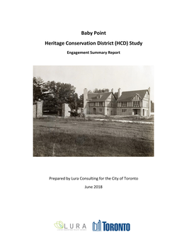 Baby Point Heritage Conservation District (HCD) Study