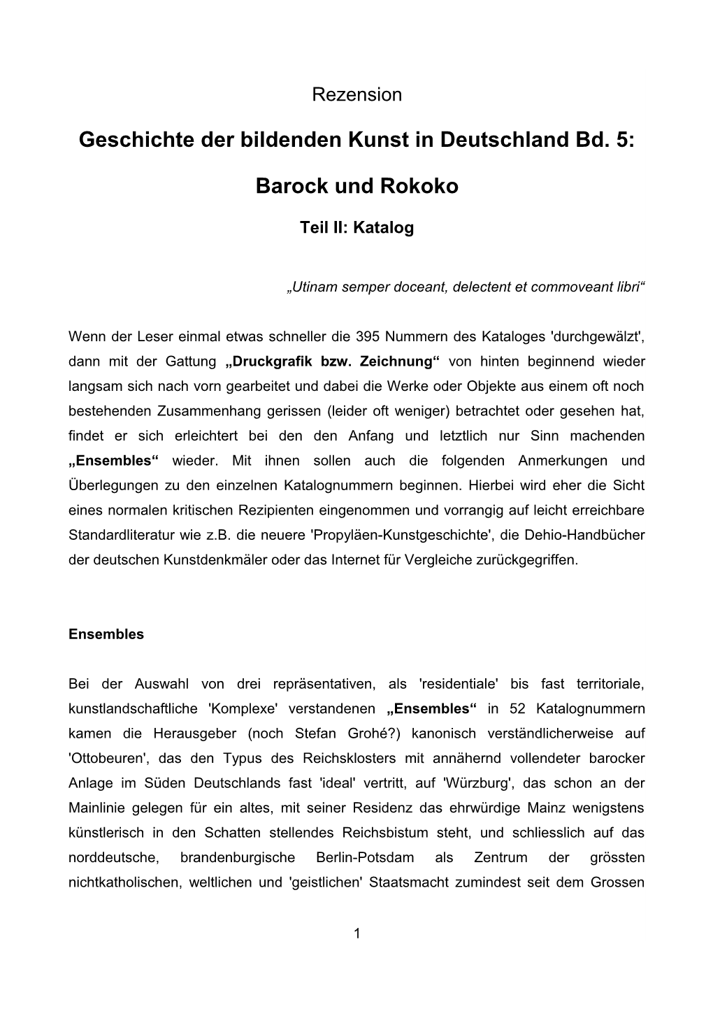 Barock Und Rokoko