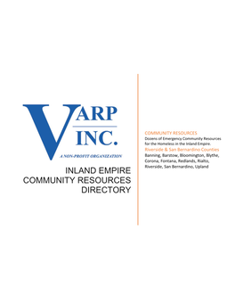 Inland Empire Community Resources Directory