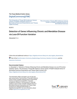 Detection of Genes Influencing Chronic and Mendelian Disease Via Loss-Of-Function Variation