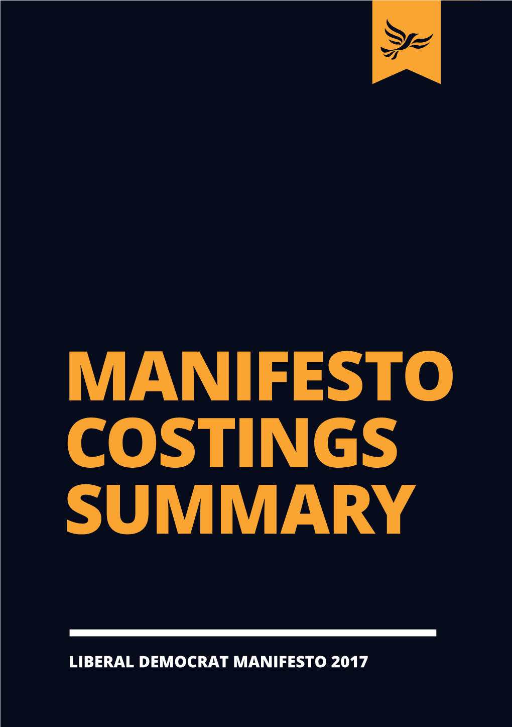 Manifesto Costings Summary