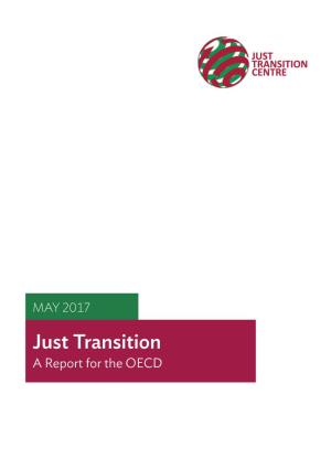 Just Transition a Report for the OECD