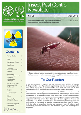 Insect Pest Control Newsletter, No. 75, July 2010
