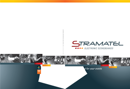 Stramatel, the European Specialist in Electronic Scoreboards