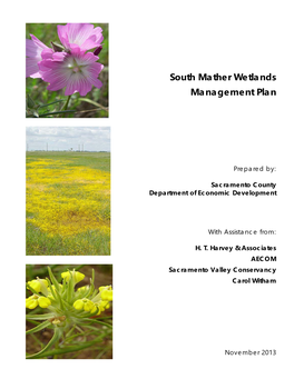 South Mather Wetlands Management Plan