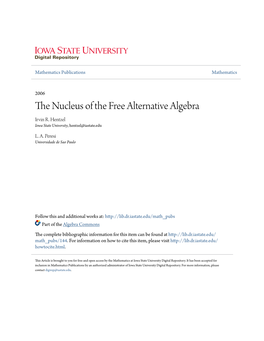 The Nucleus of the Free Alternative Algebra