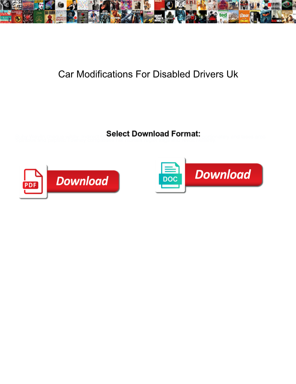 Car Modifications for Disabled Drivers Uk